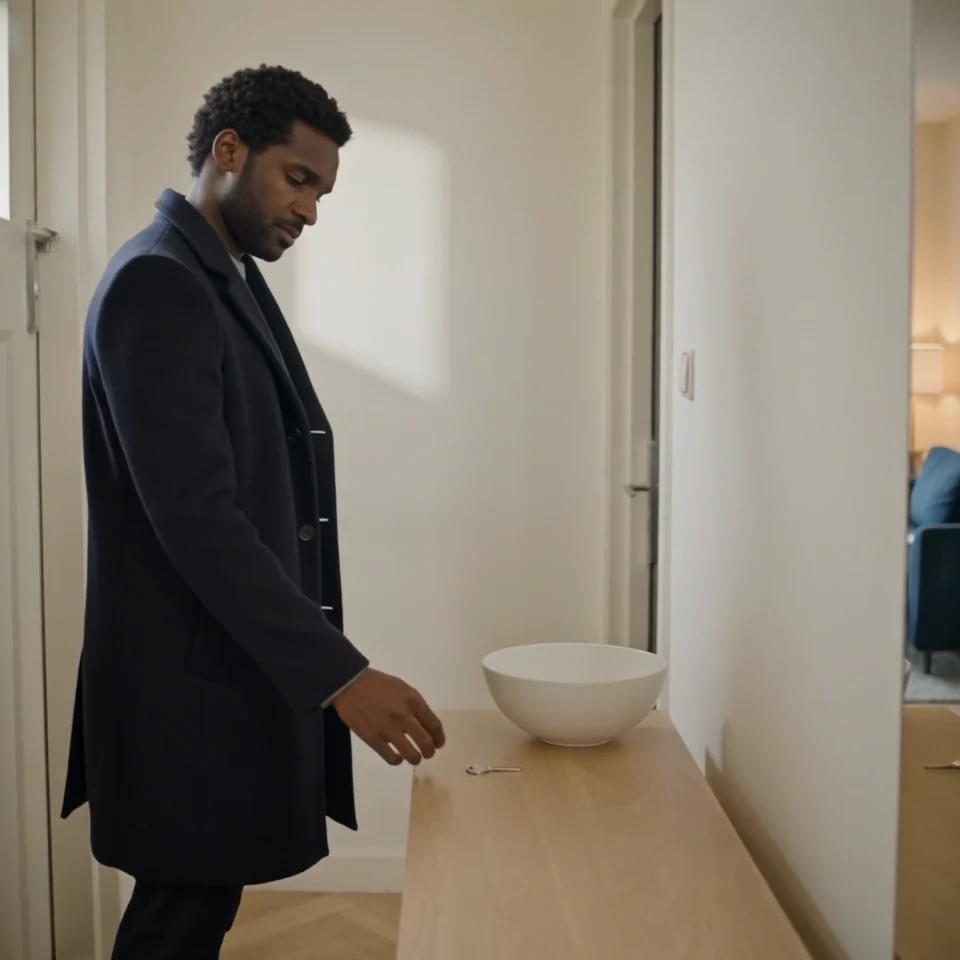 Expat entering a rental home in the Netherlands