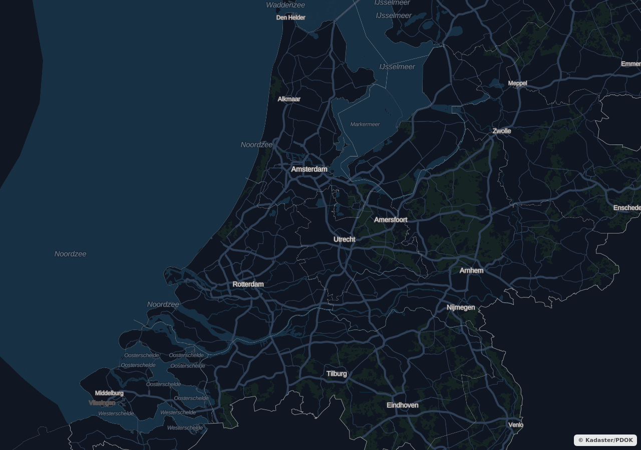 Map showing residential areas in Arnhem